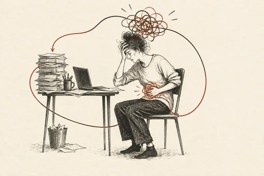 Long term anxiety, work stress and gut health issues? Read this